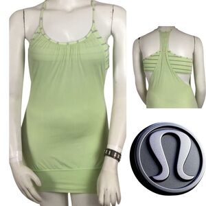 👛 (ANY 2/$30) LULULEMON No Limits Lemon Grass Tank Top